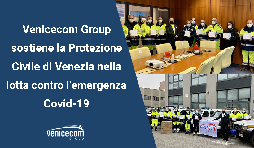 Venicecom donates solutions against Covid19 to civil defense.