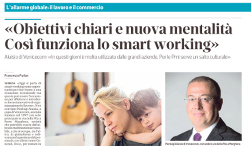 SmartWorking as an opportunity, during the CoronaVirus